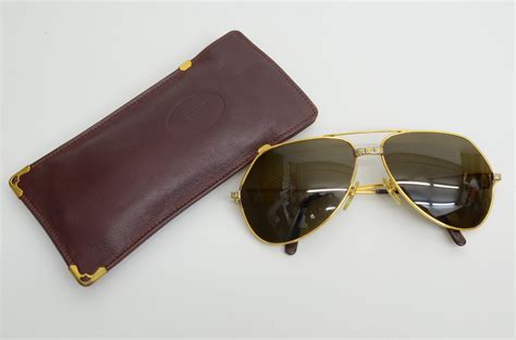 cartier de santos sunglasses|cartier vendome santos sunglasses.